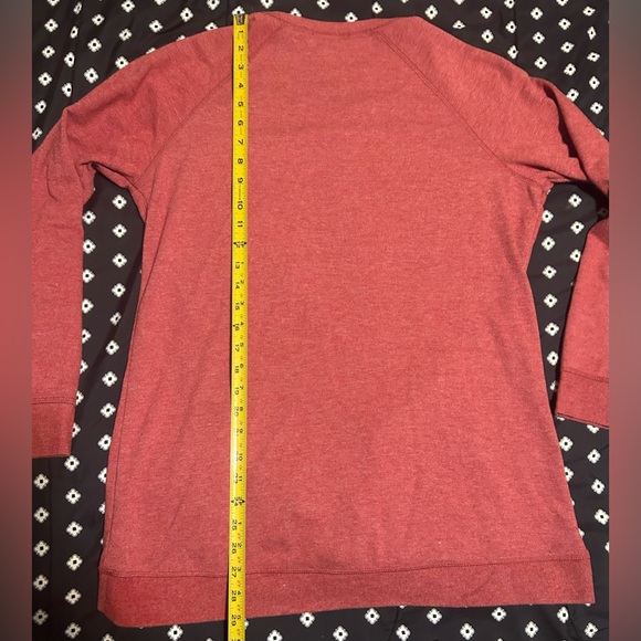 Davina red soft long sleeve sweater w/ pockets-size l - Picture 4 of 11